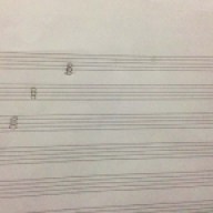 3 separate clefs